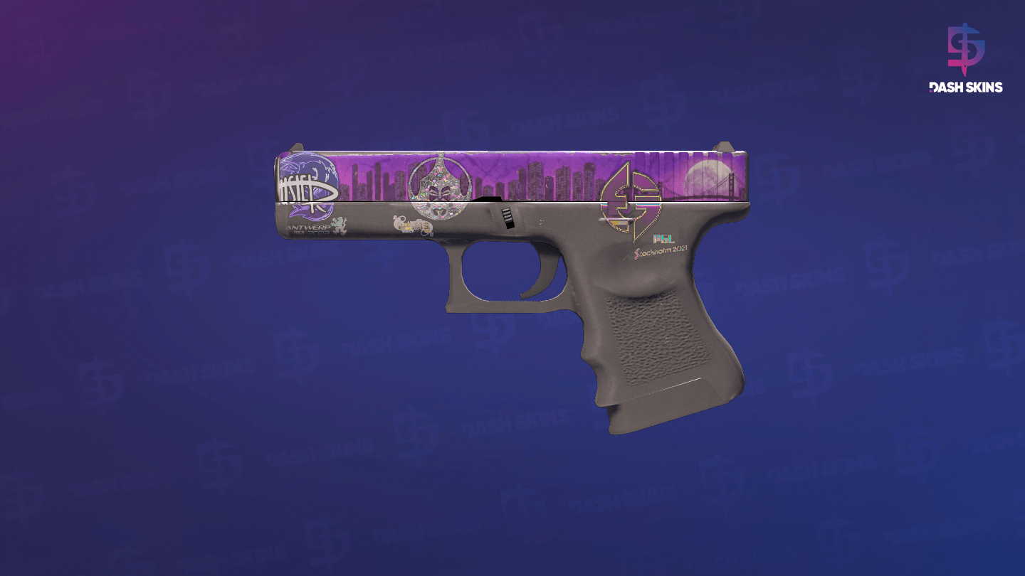 Glock-18 | Moonrise (Well-Worn) Screenshot Playside