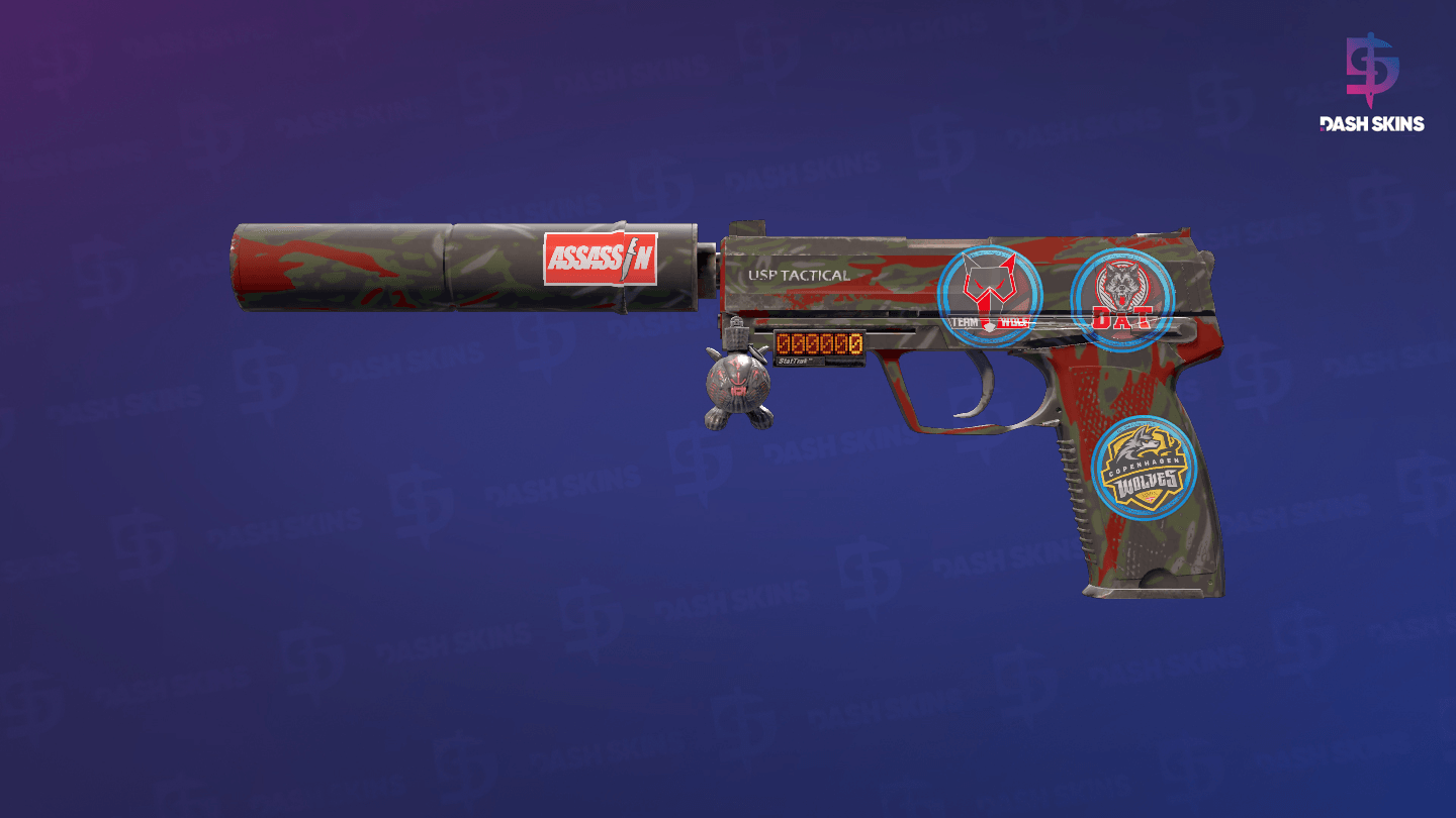 StatTrak™ USP-S | Blood Tiger (Minimal Wear) Screenshot Playside