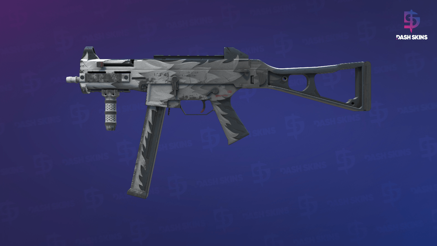 UMP-45 | Arctic Wolf (Well-Worn) Screenshot Playside