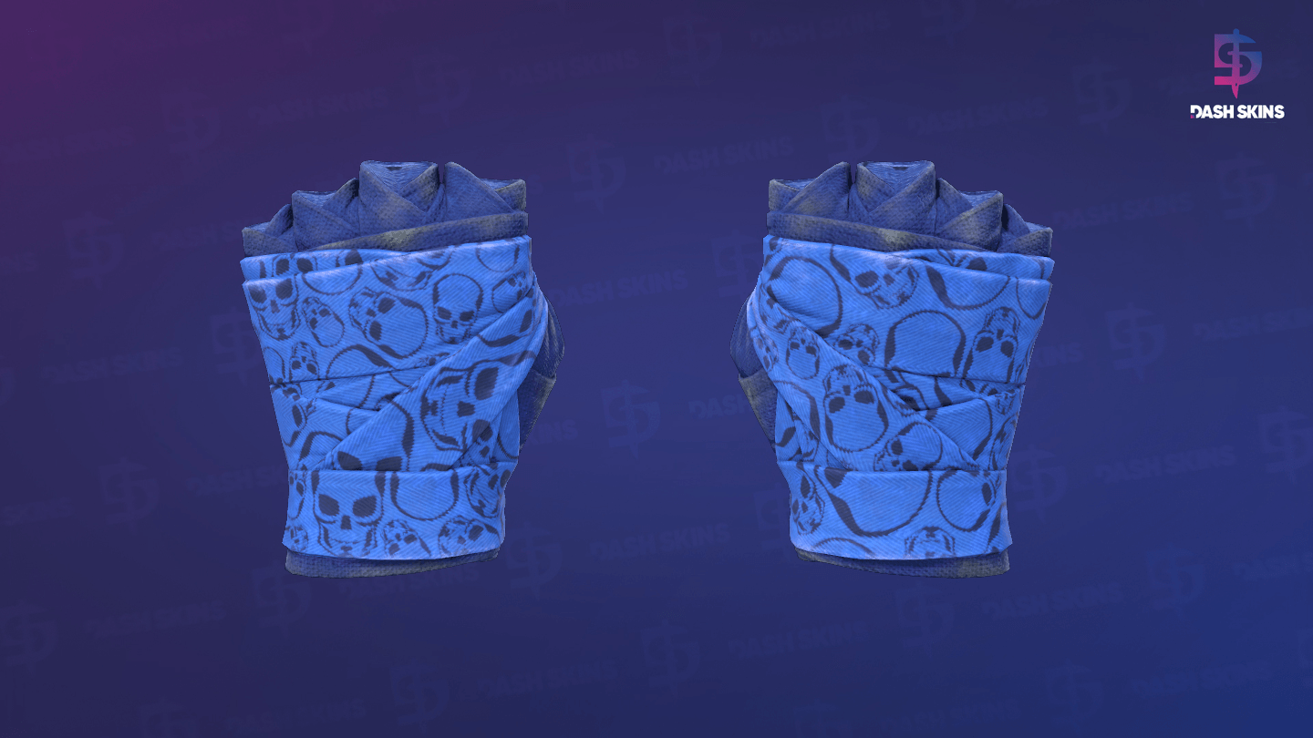 ★ Hand Wraps | Cobalt Skulls (Field-Tested) Screenshot Playside