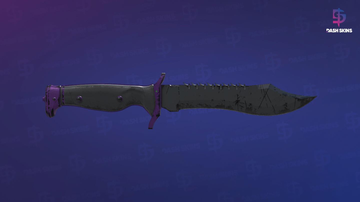 ★ Bowie Knife | Ultraviolet (Well-Worn) Screenshot Playside