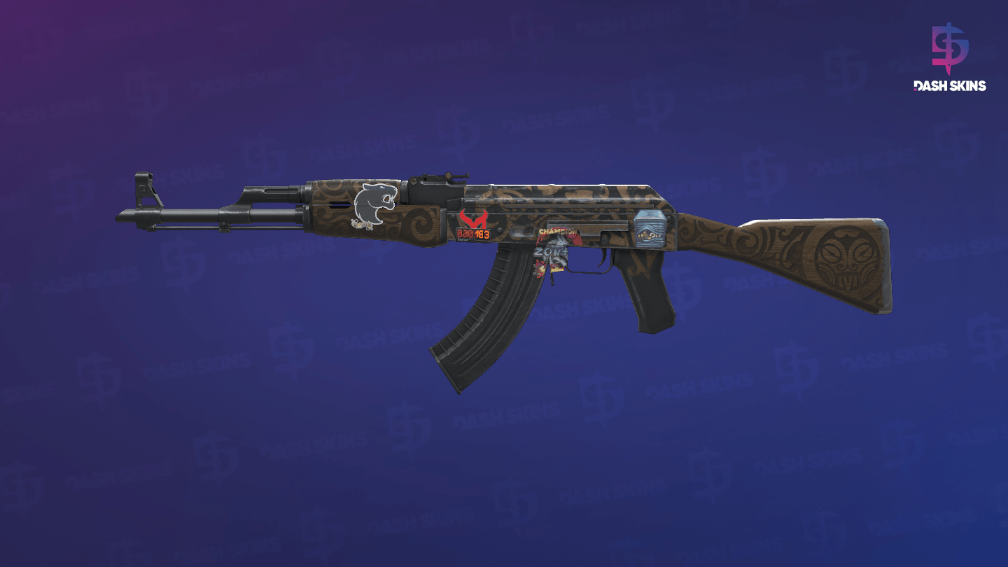 StatTrak™ AK-47 | Uncharted (Well-Worn) Screenshot Playside