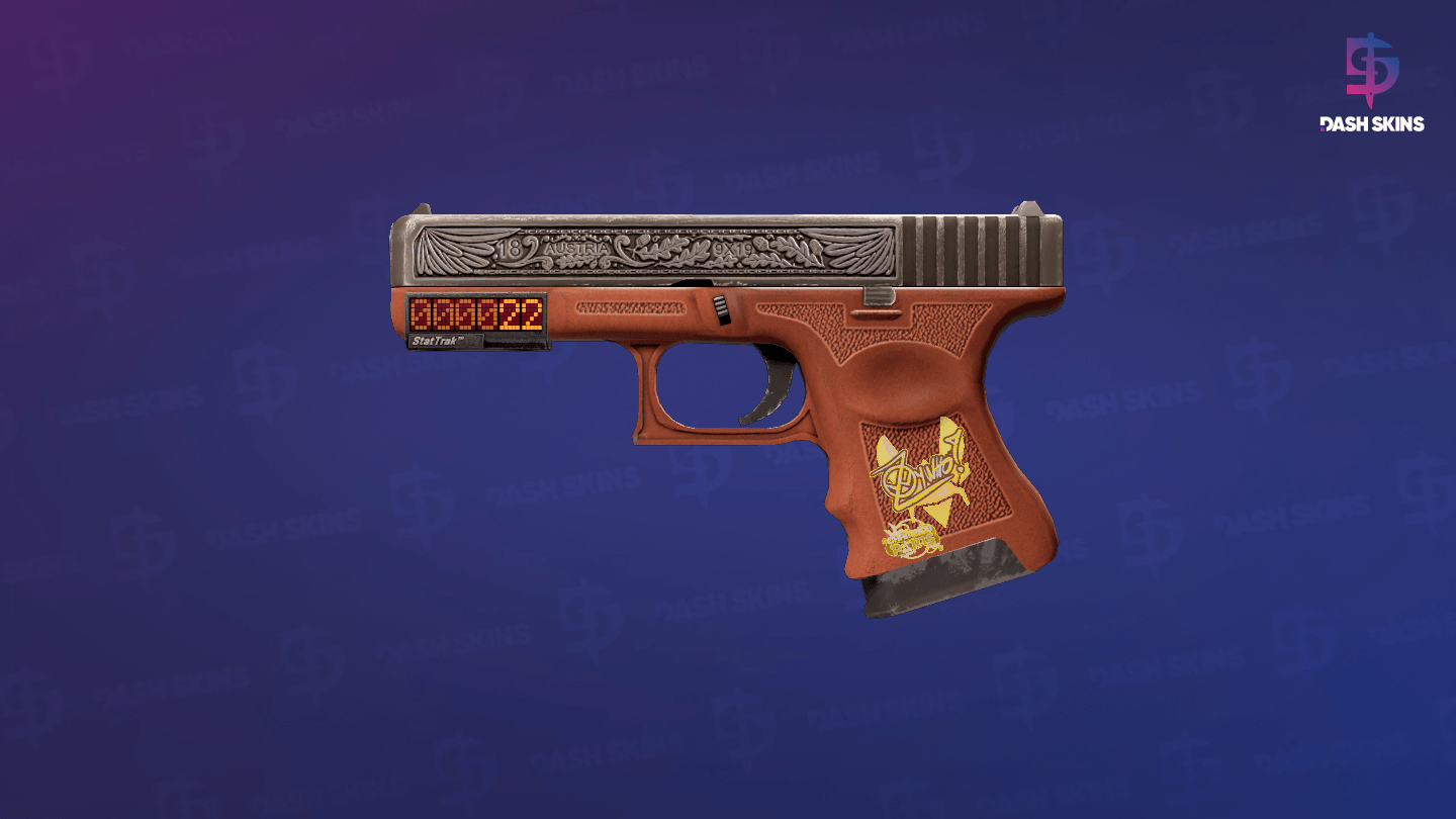 StatTrak™ Glock-18 | Royal Legion (Minimal Wear) Screenshot Playside