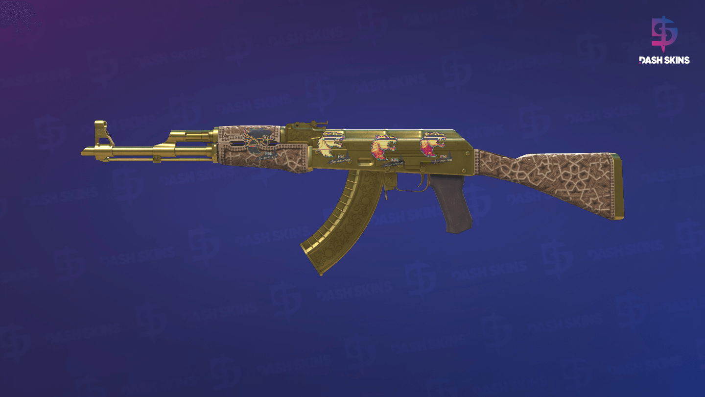 AK-47 | Gold Arabesque (Field-Tested) Screenshot Playside