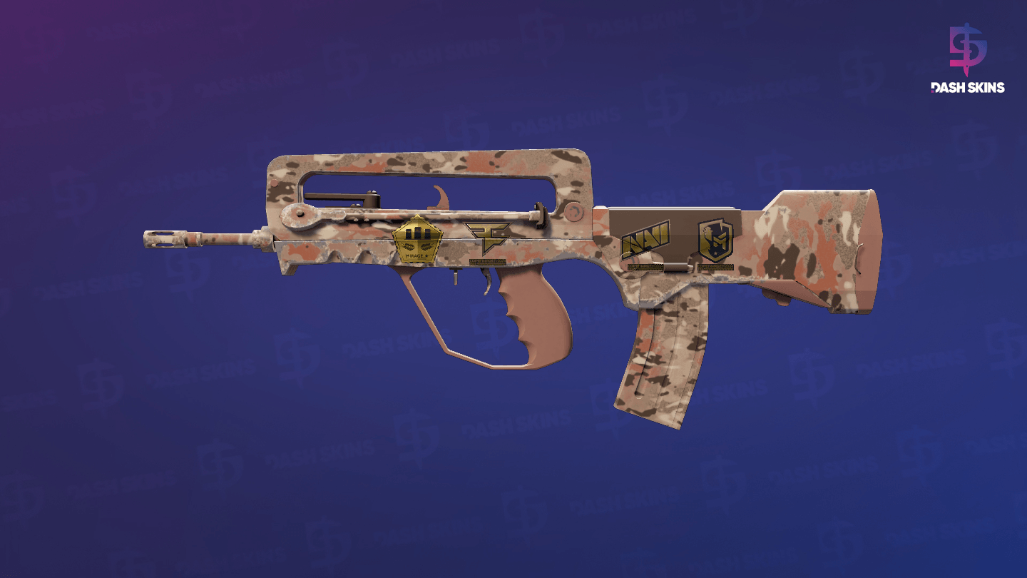 Souvenir FAMAS | CaliCamo (Factory New) Screenshot Playside