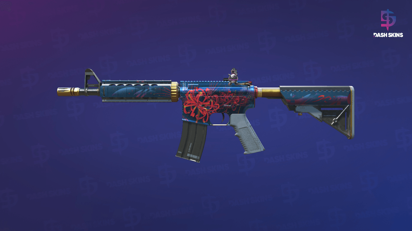 M4A4 | Spider Lily (Minimal Wear) Screenshot Playside