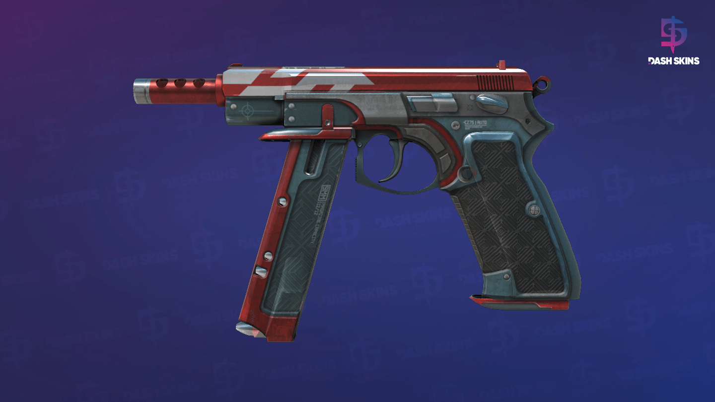 CZ75-Auto | Red Astor (Minimal Wear) Screenshot Playside