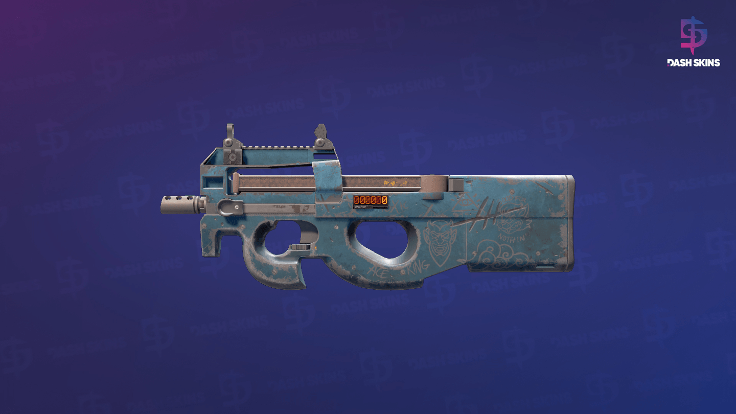 StatTrak™ P90 | Off World (Battle-Scarred) Screenshot Playside