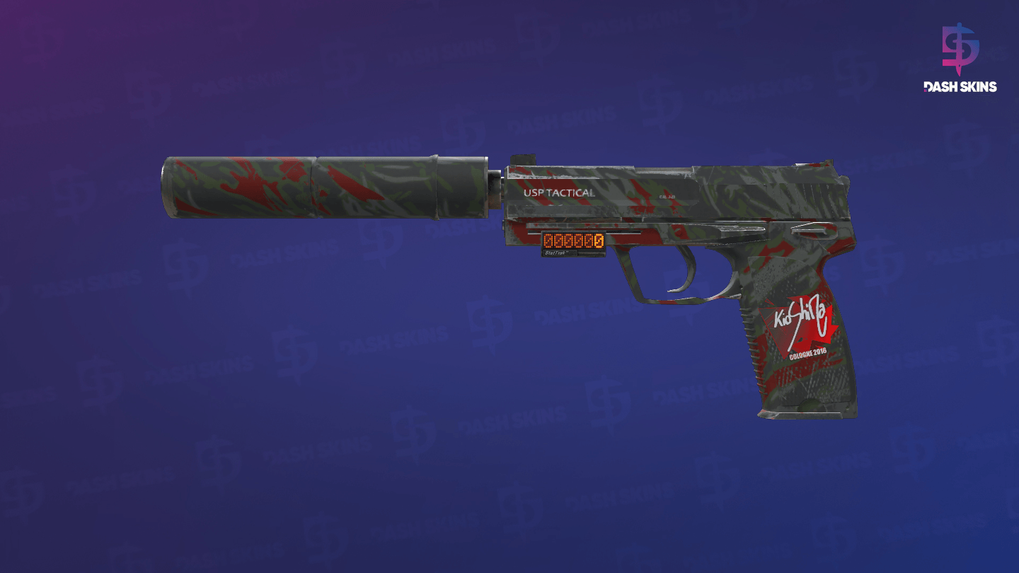 StatTrak™ USP-S | Blood Tiger (Field-Tested) Screenshot Playside