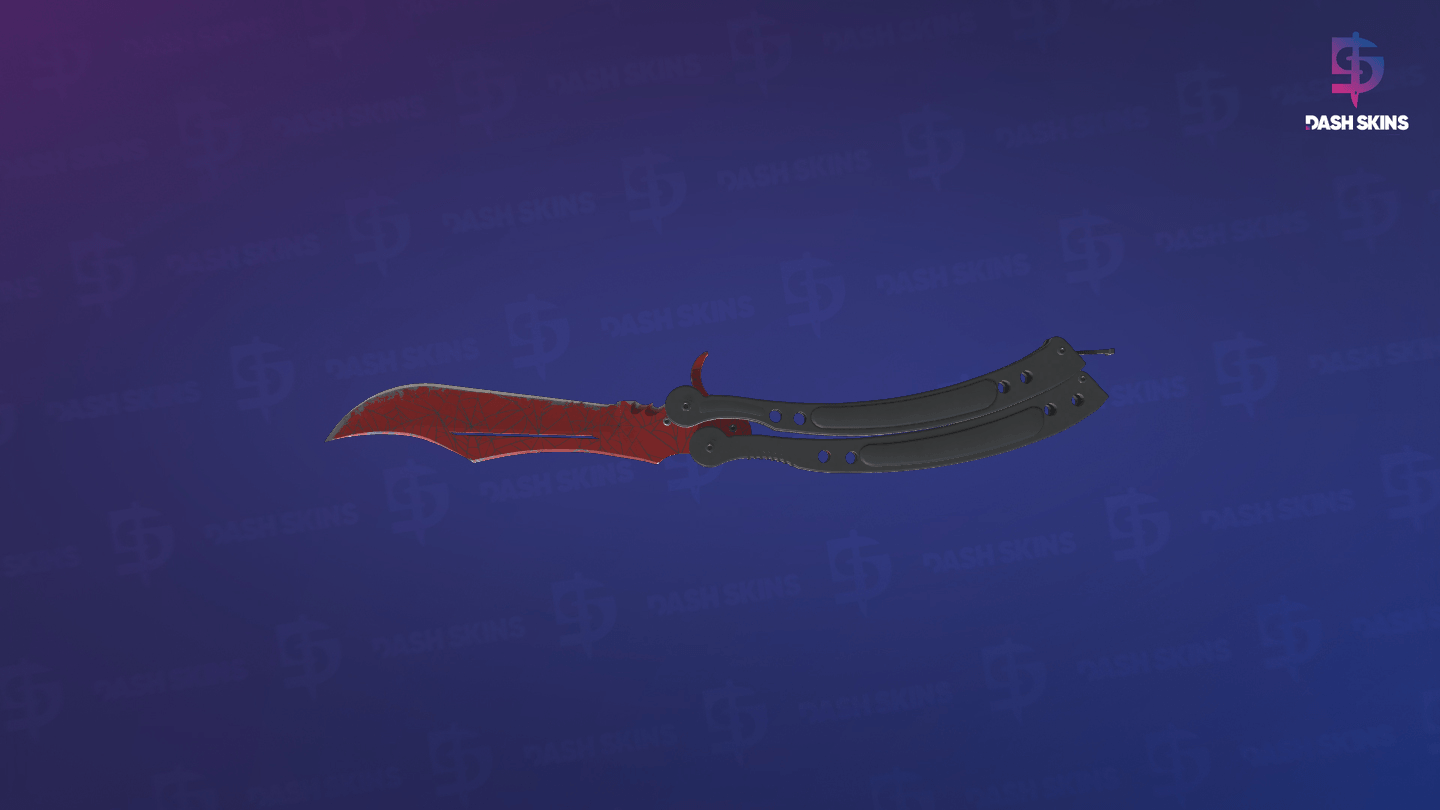 ★ Butterfly Knife | Crimson Web (Field-Tested) Screenshot Playside
