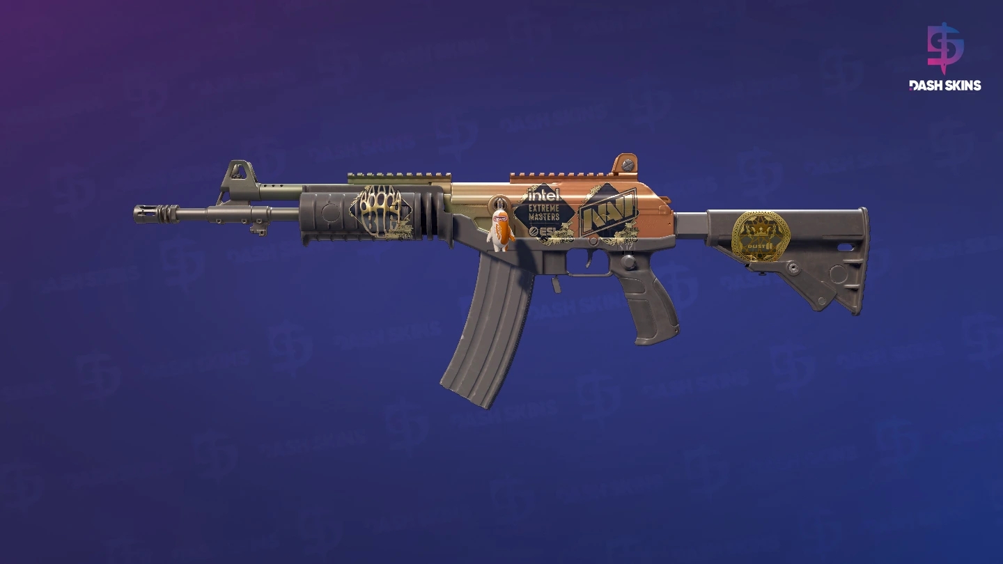 Souvenir Galil AR | Amber Fade (Minimal Wear) Screenshot Playside