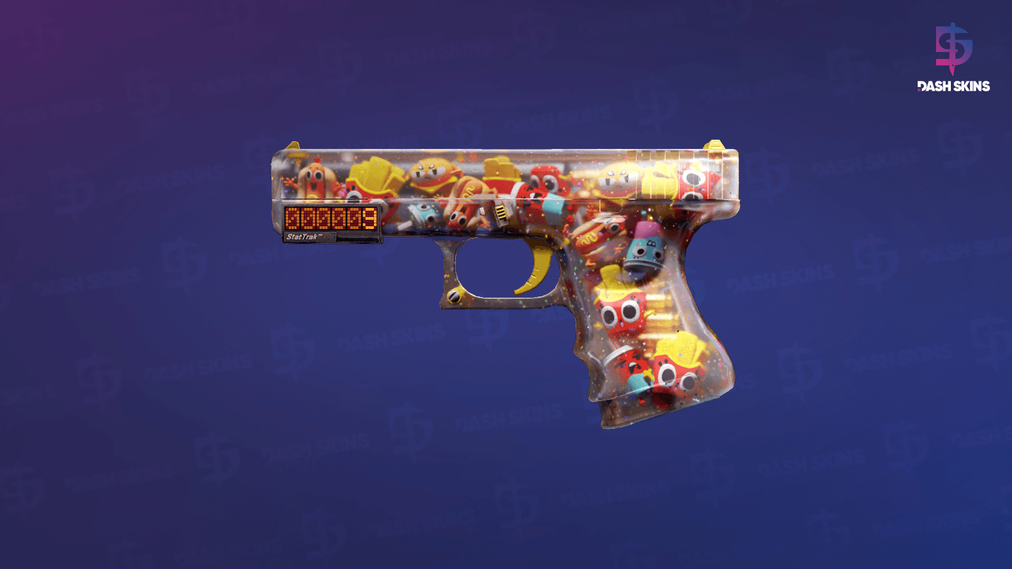StatTrak™ Glock-18 | Snack Attack (Field-Tested) Screenshot Playside
