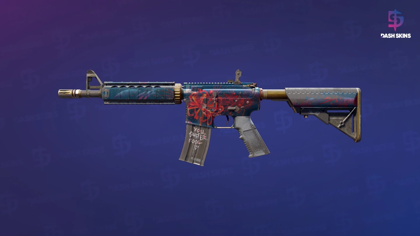 M4A4 | Spider Lily (Battle-Scarred) Screenshot Playside