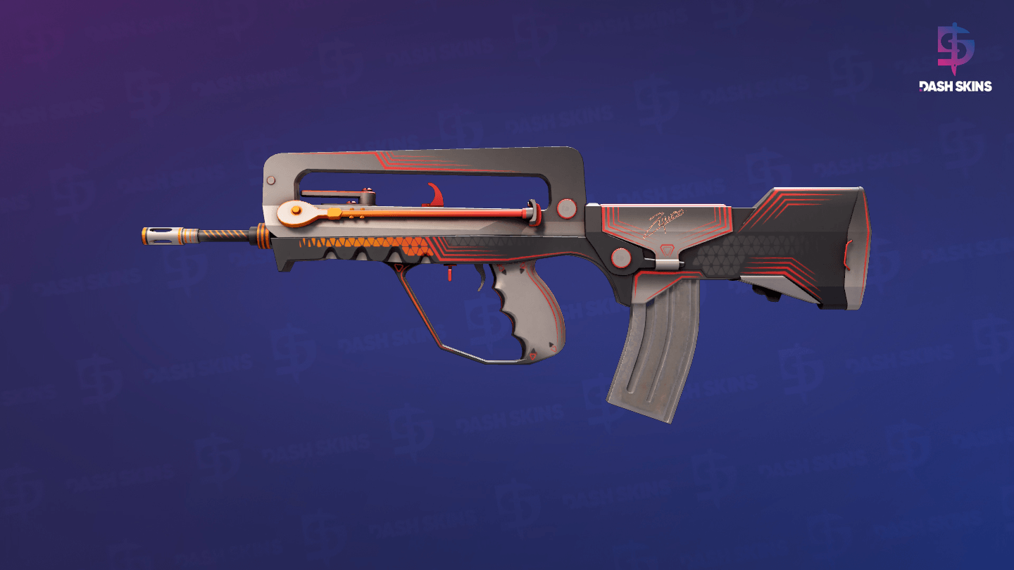 FAMAS | Valence (Minimal Wear) Screenshot Playside