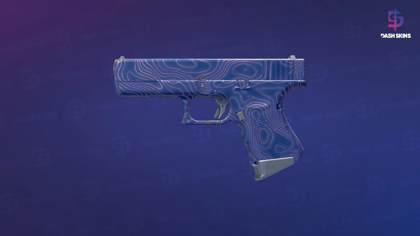 Glock-18 | Ocean Topo (Minimal Wear) Screenshot Playside