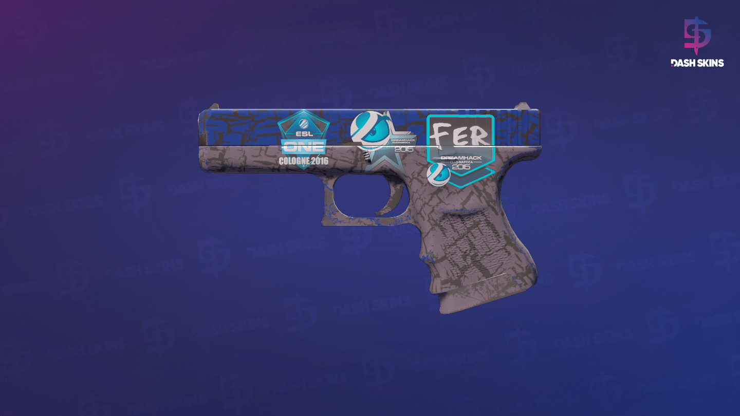 Glock-18 | Blue Fissure (Field-Tested) Screenshot Playside