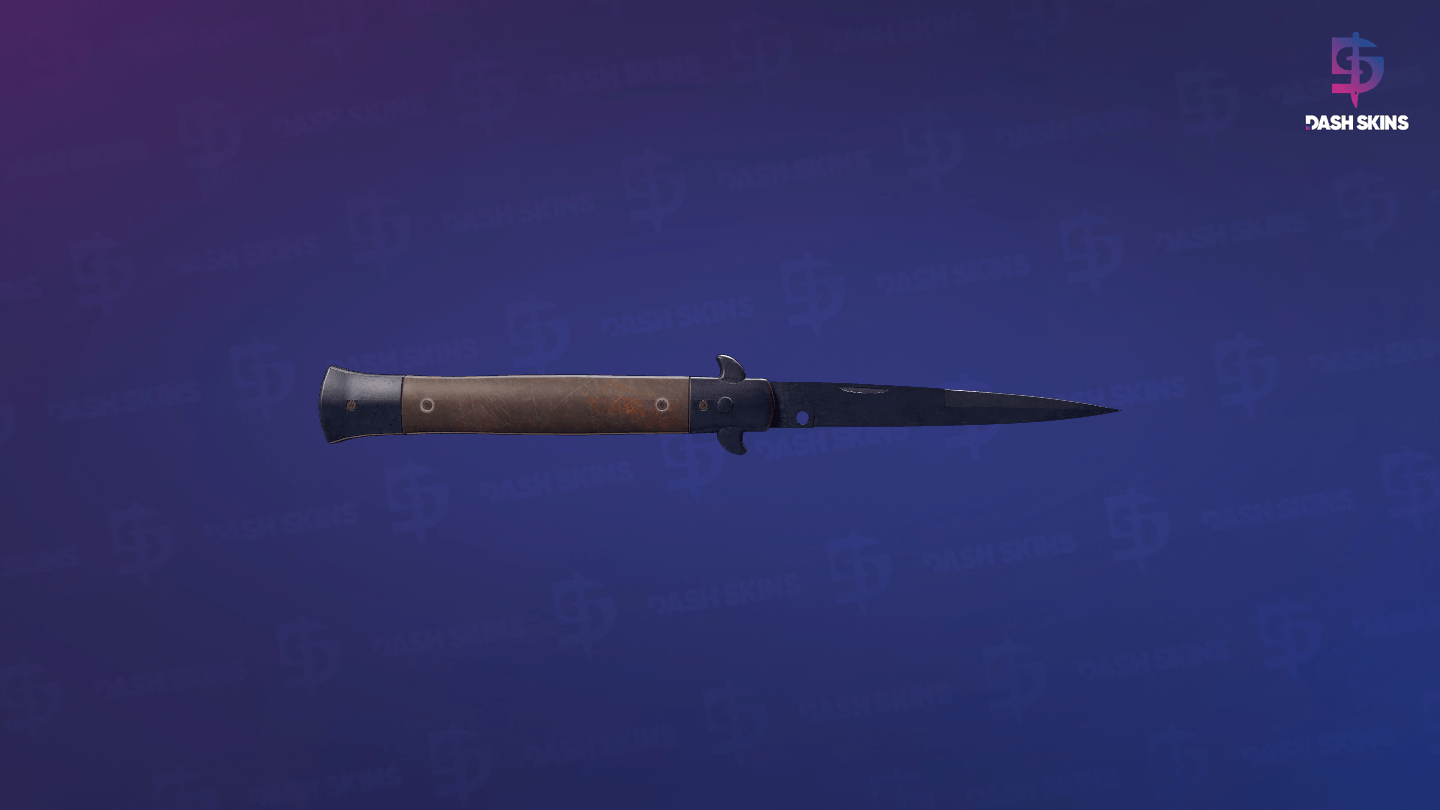 ★ Stiletto Knife | Blue Steel (Battle-Scarred) Screenshot Playside