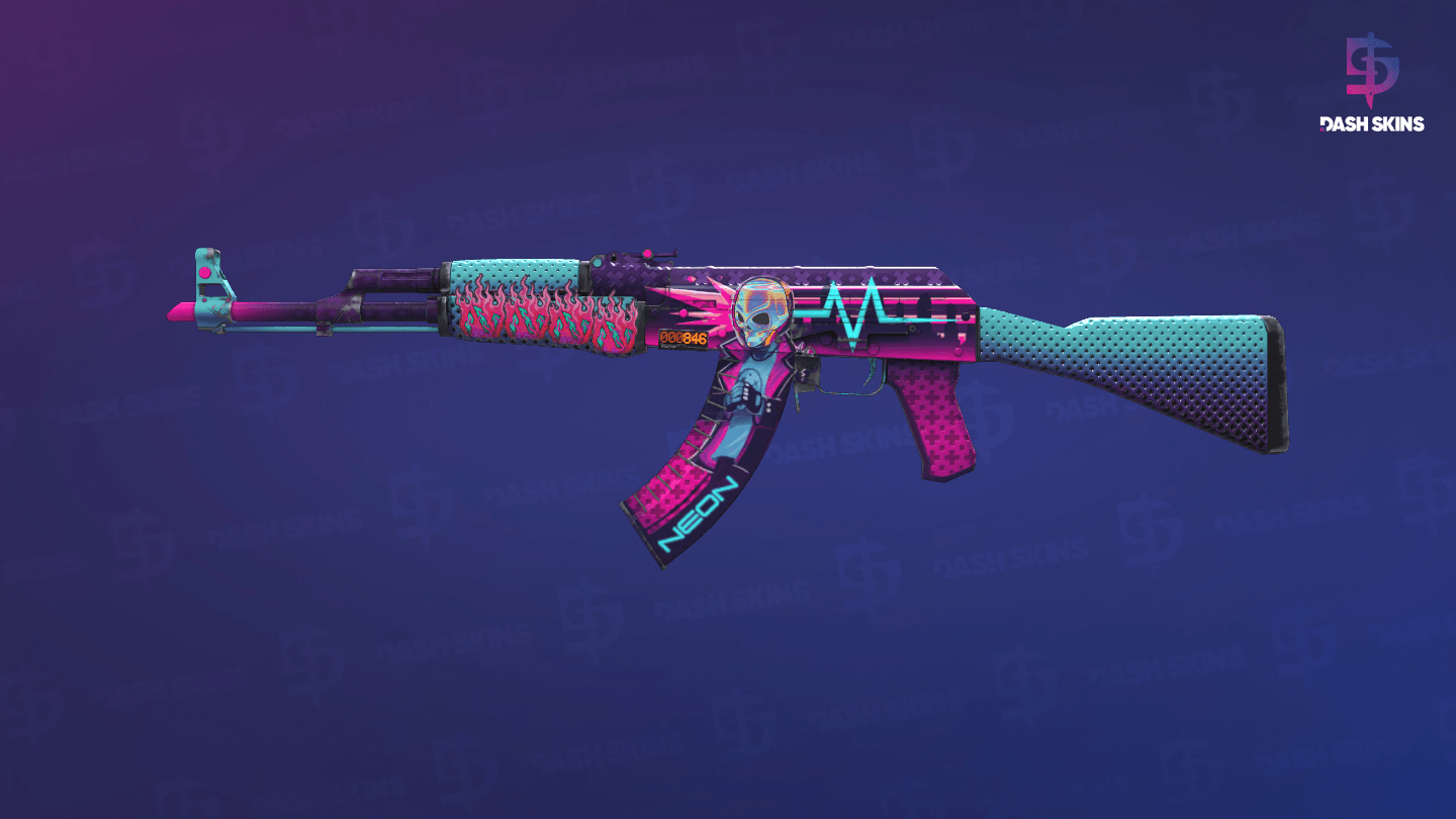 StatTrak™ AK-47 | Neon Rider (Minimal Wear) Screenshot Playside