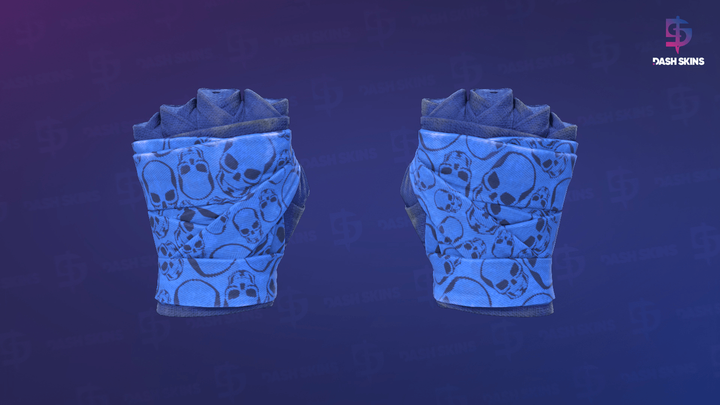 ★ Hand Wraps | Cobalt Skulls (Field-Tested) Screenshot Playside