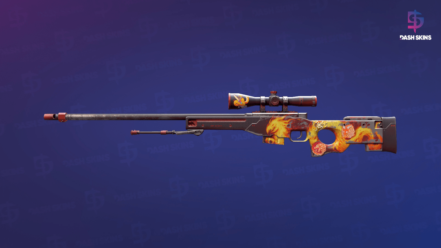 AWP | Wildfire (Well-Worn) Screenshot Playside