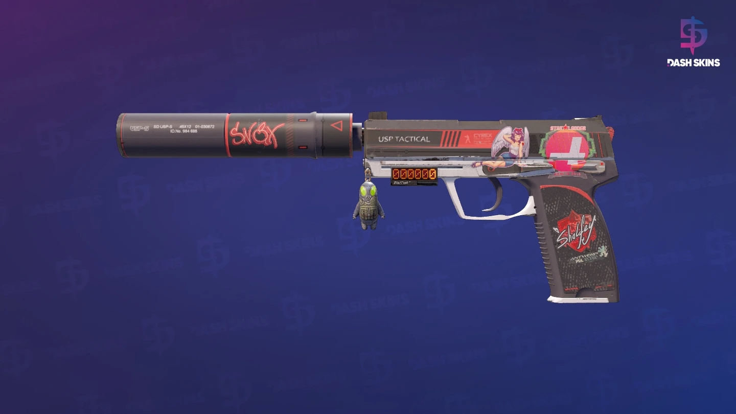 StatTrak™ USP-S | Cyrex (Minimal Wear) Screenshot Playside