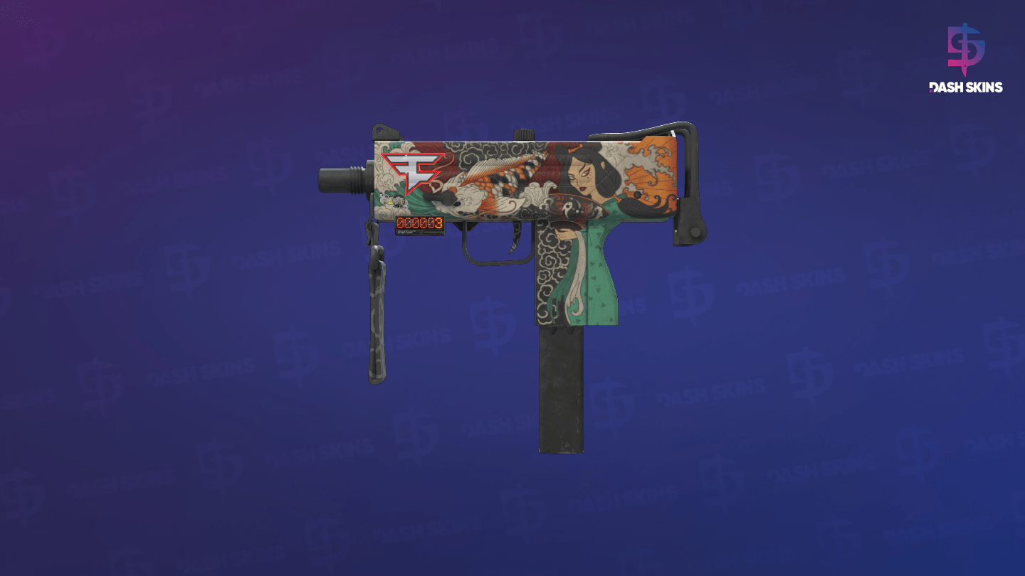 StatTrak™ MAC-10 | Allure (Well-Worn) Screenshot Playside