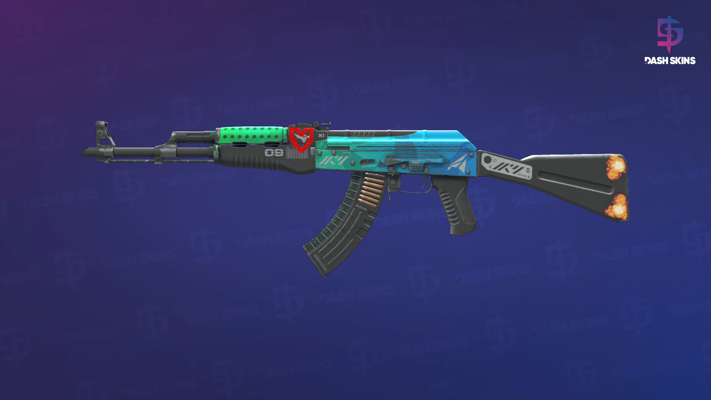 AK-47 | Ice Coaled (Field-Tested) Screenshot Playside