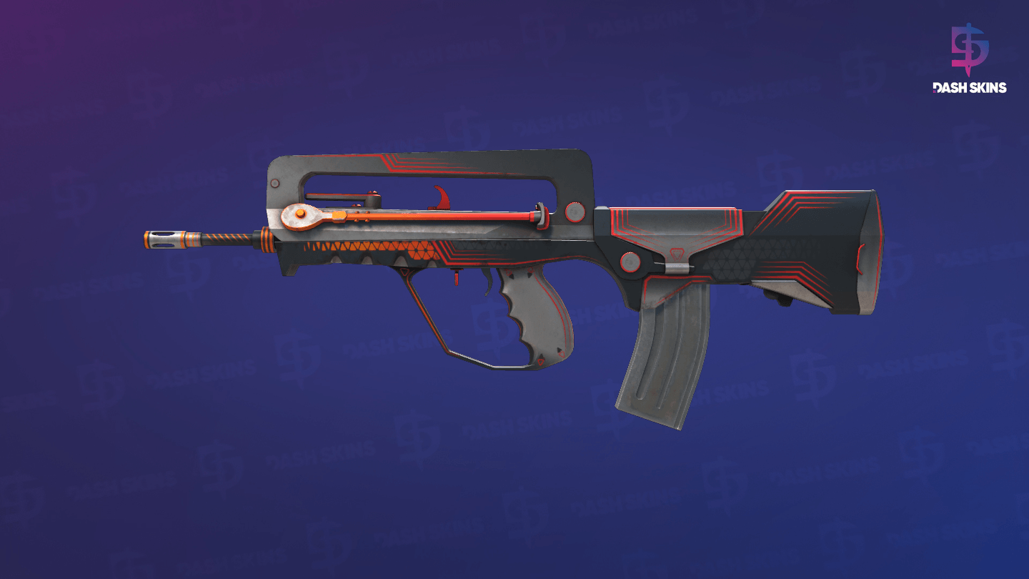 FAMAS | Valence (Well-Worn) Screenshot Playside