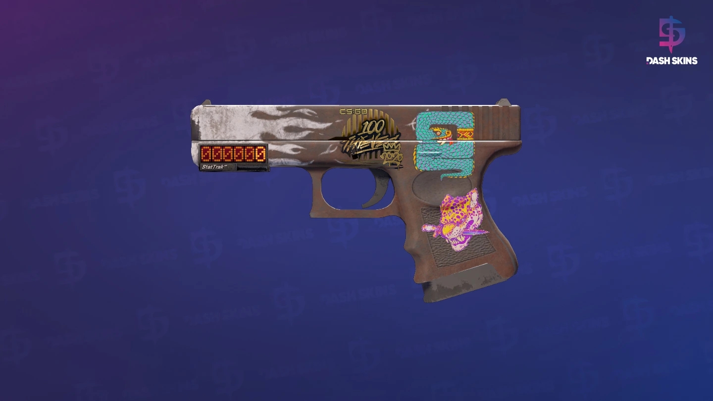 StatTrak™ Glock-18 | Oxide Blaze (Field-Tested) Screenshot Playside