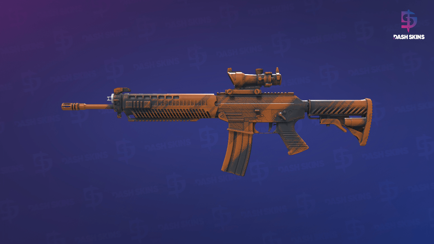 SG 553 | Basket Halftone (Factory New) Screenshot Playside