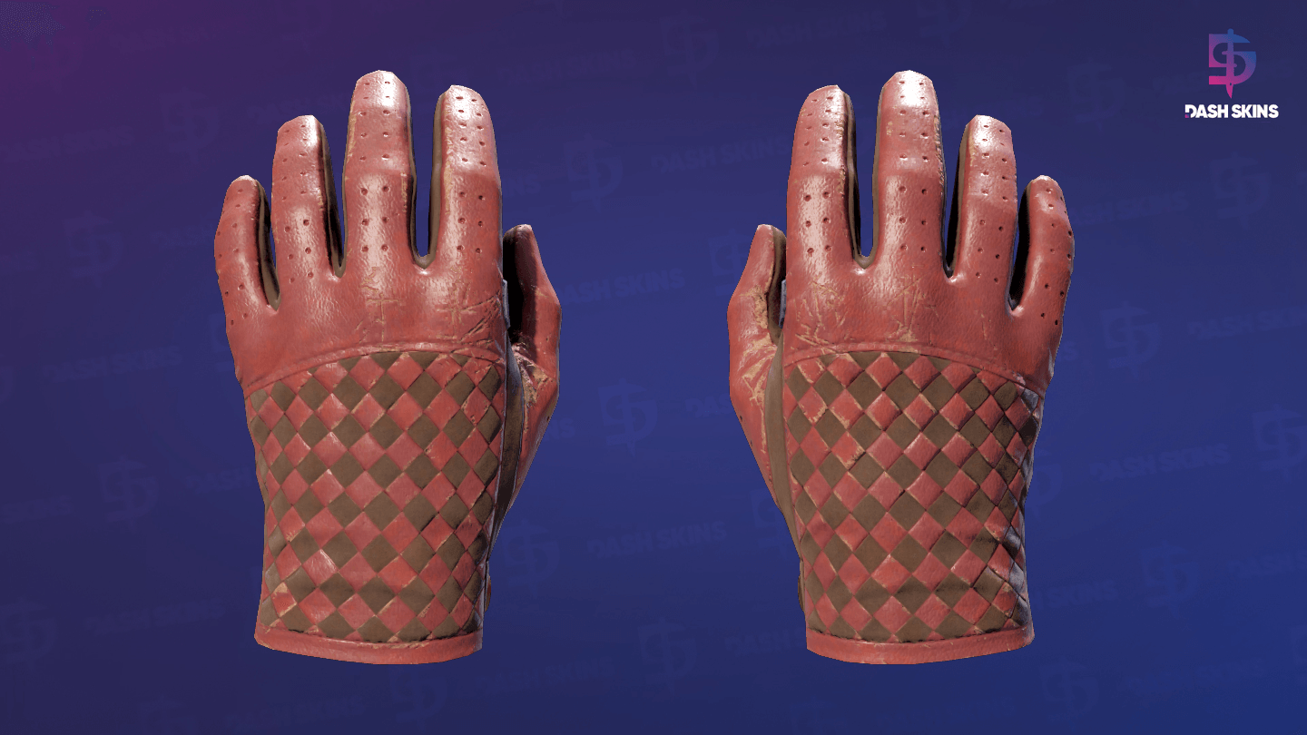 ★ Driver Gloves | Crimson Weave (Well-Worn) Screenshot Playside