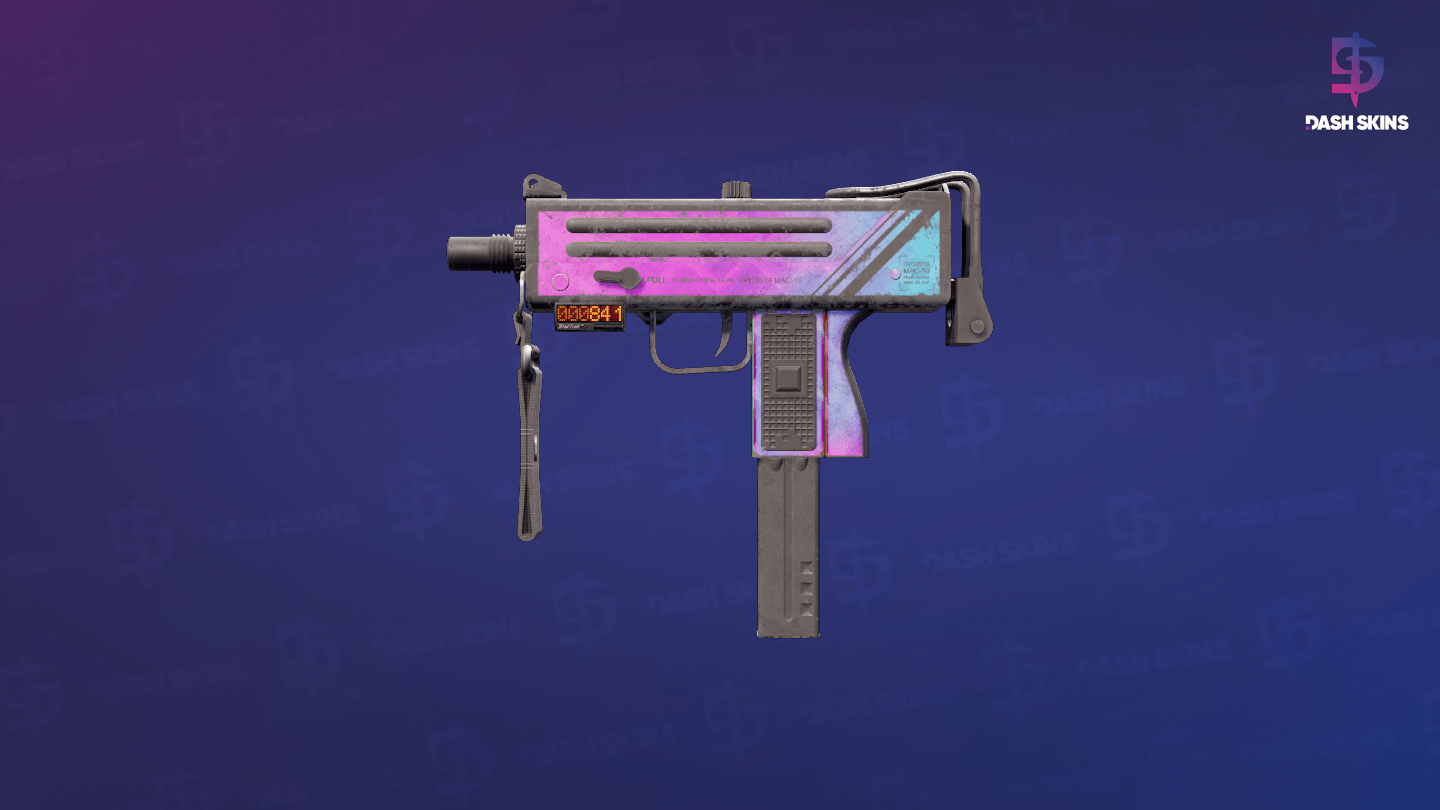 StatTrak™ MAC-10 | Disco Tech (Battle-Scarred) Screenshot Playside