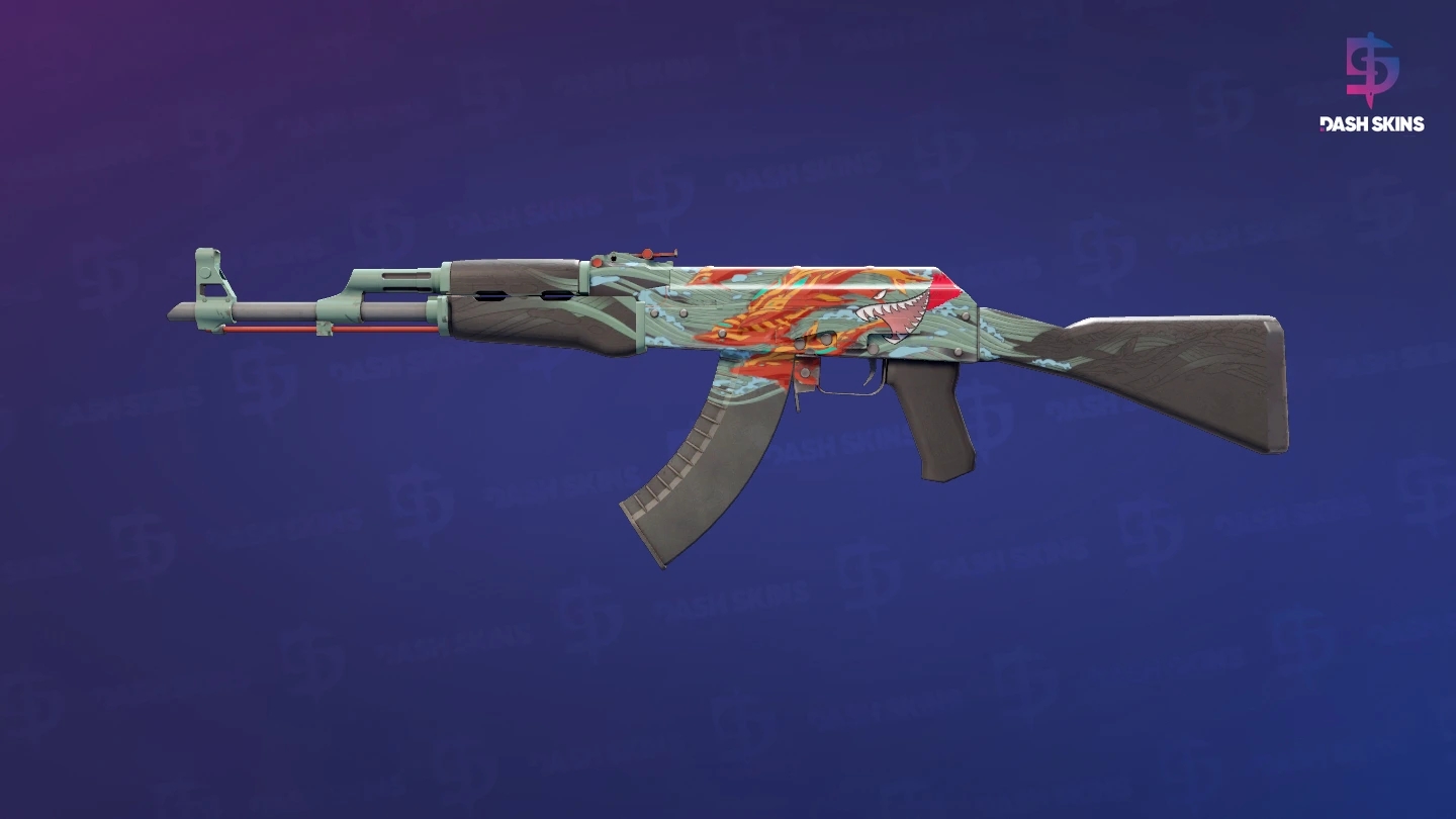 AK-47 | Aquamarine Revenge (Minimal Wear) Screenshot Playside