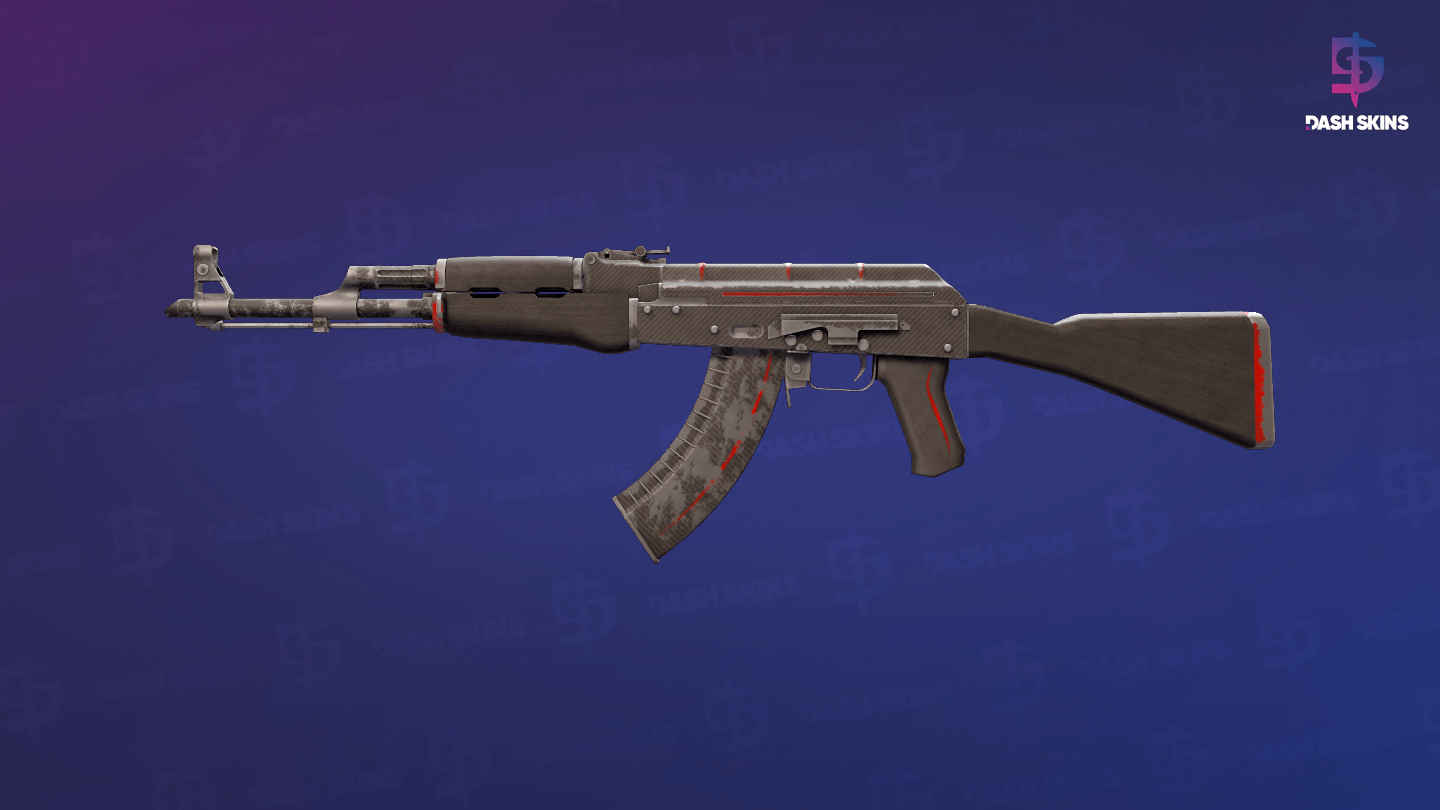AK-47 | Redline (Well-Worn) Screenshot Playside