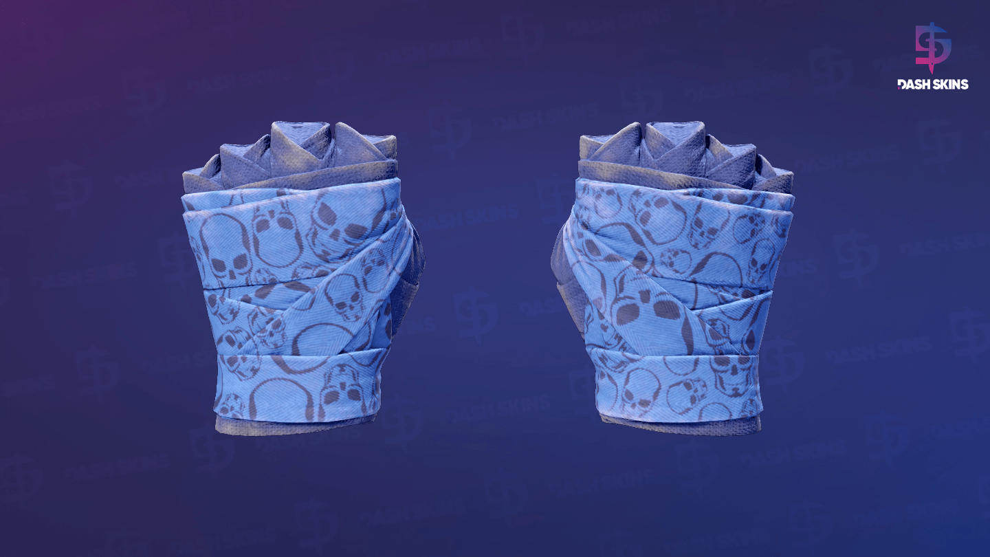 ★ Hand Wraps | Cobalt Skulls (Field-Tested) Screenshot Playside