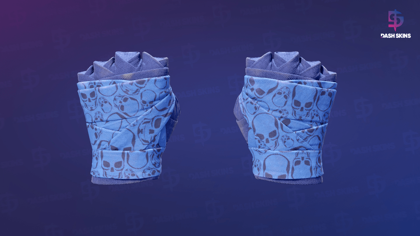 ★ Hand Wraps | Cobalt Skulls (Minimal Wear) Screenshot Playside