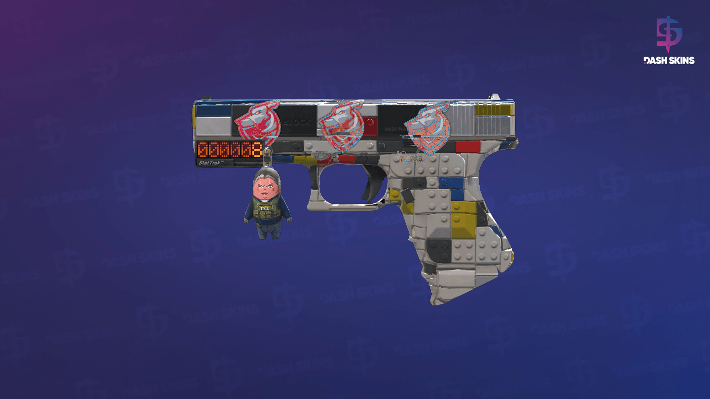 StatTrak™ Glock-18 | Block-18 (Minimal Wear) Screenshot Playside