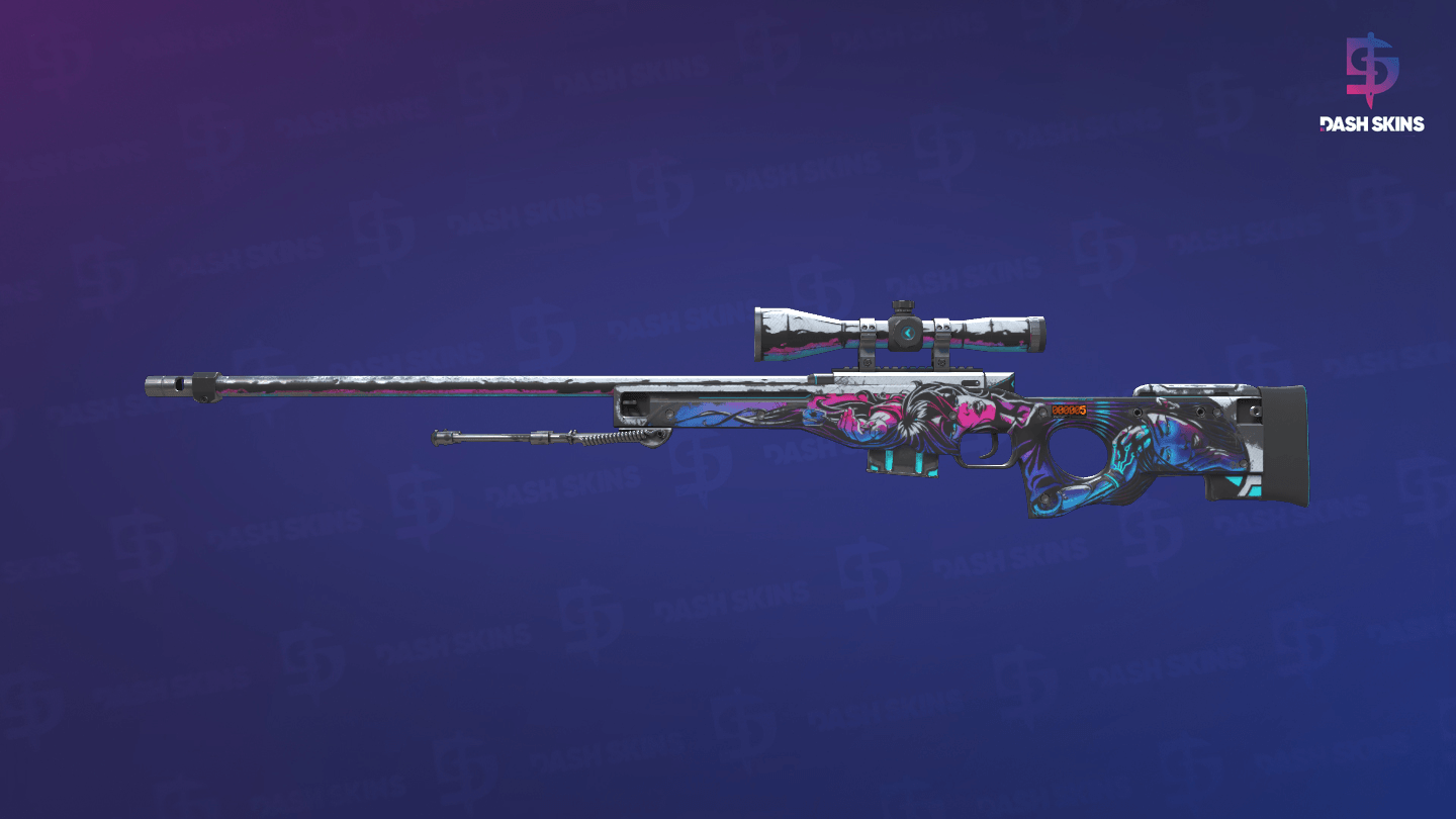 StatTrak™ AWP | Neo-Noir (Well-Worn) Screenshot Playside