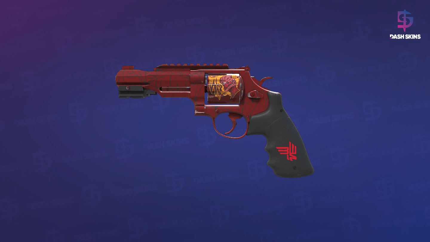 R8 Revolver | Crimson Web (Minimal Wear) Screenshot Playside