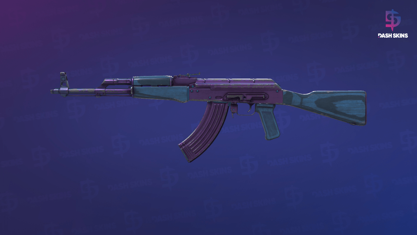 AK-47 | Midnight Laminate (Well-Worn) Screenshot Playside