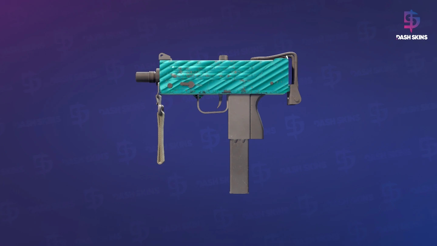 MAC-10 | Malachite (Well-Worn) Screenshot Playside