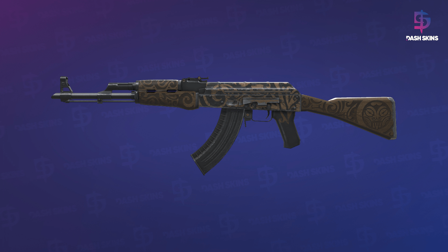 AK-47 | Uncharted (Well-Worn) Screenshot Playside