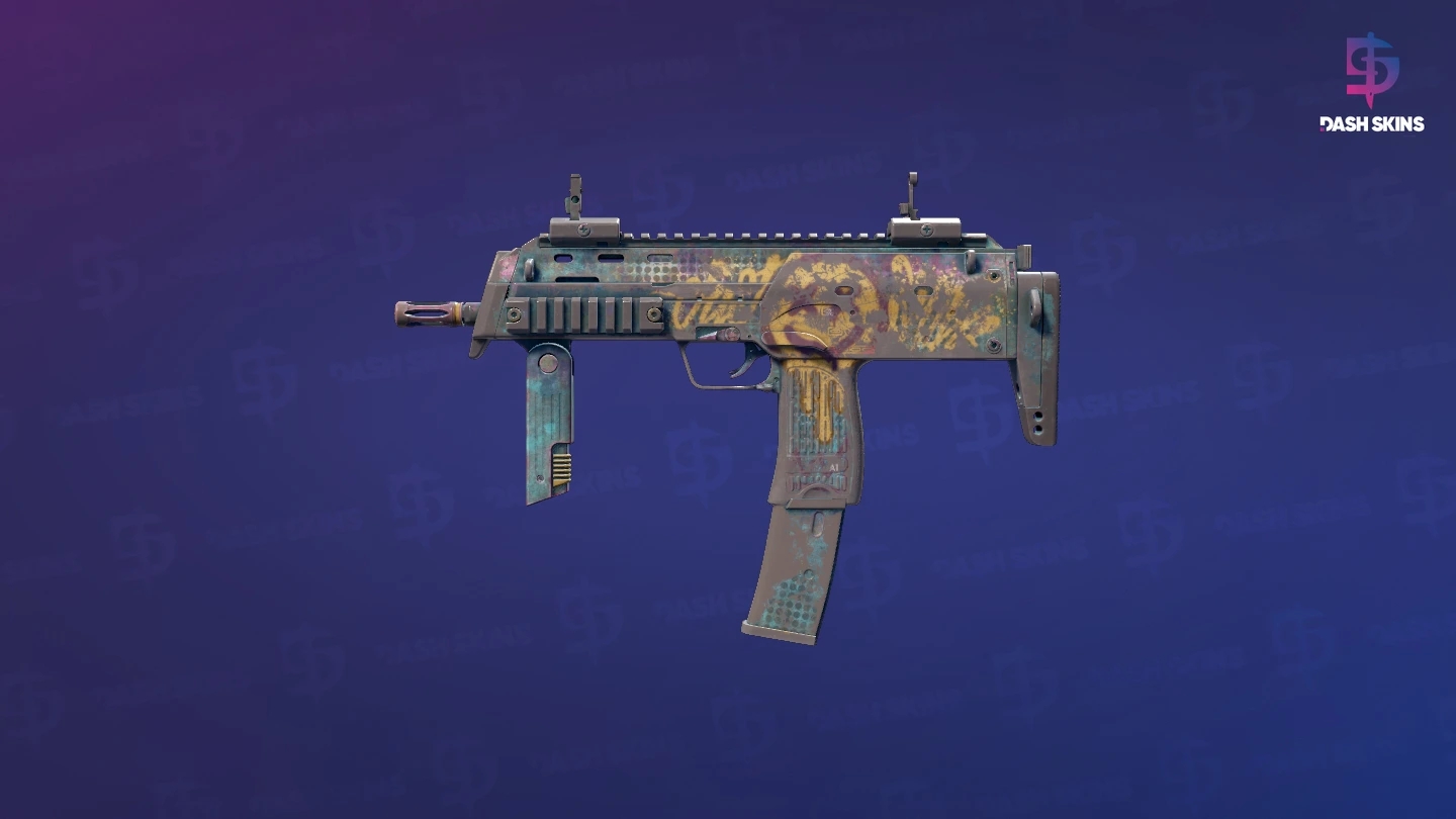 MP7 | Just Smile (Battle-Scarred) Screenshot Playside