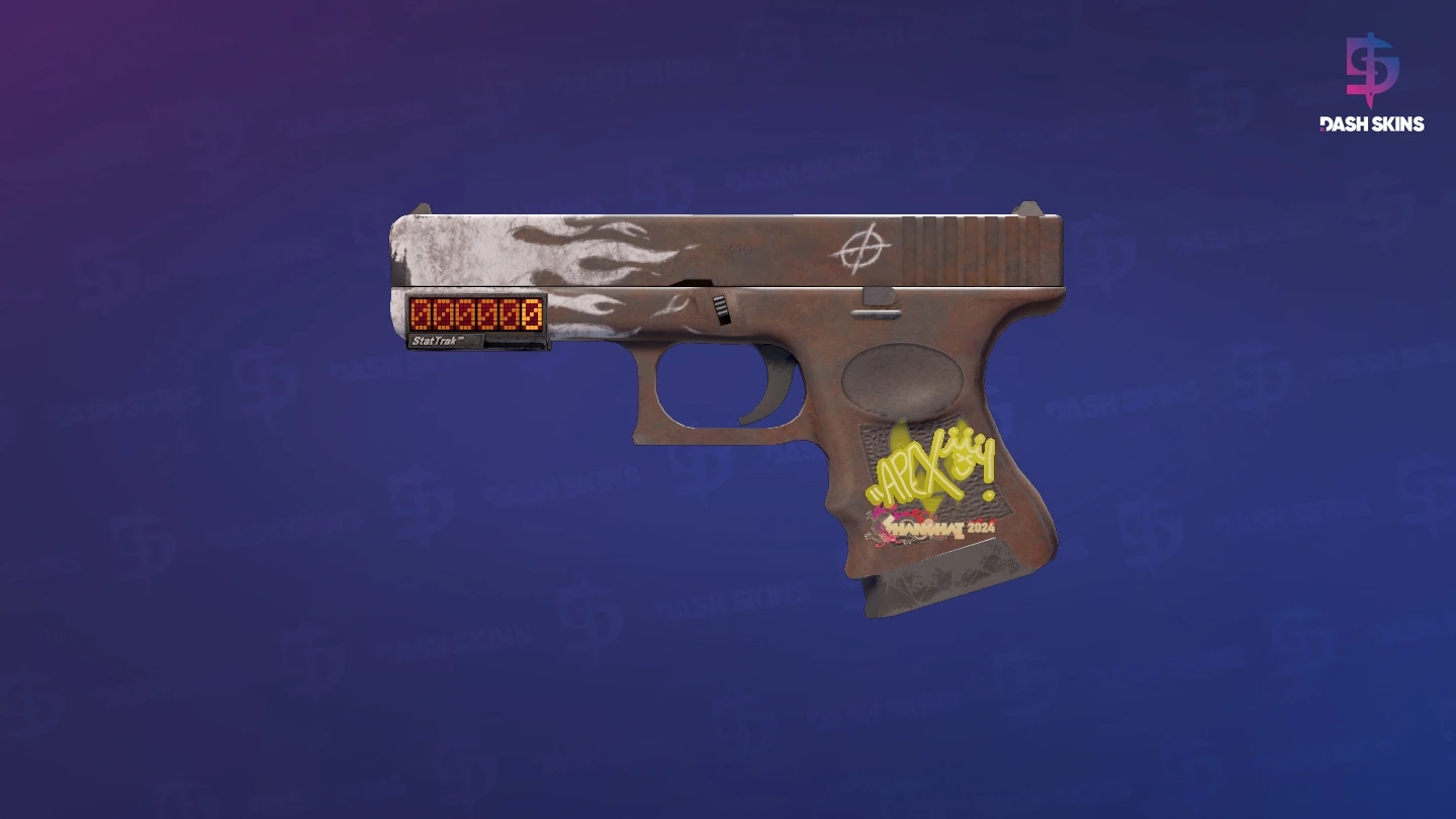 StatTrak™ Glock-18 | Oxide Blaze (Field-Tested) Screenshot Playside