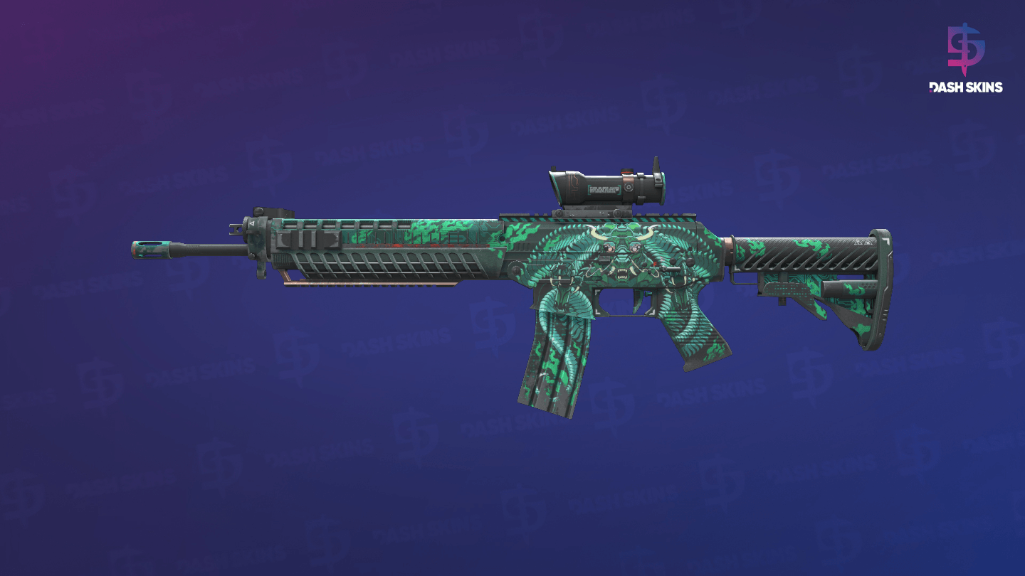 SG 553 | Dragon Tech (Field-Tested) Screenshot Playside