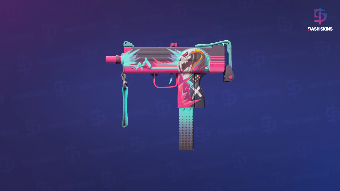 MAC-10 | Neon Rider (Field-Tested) Screenshot Playside