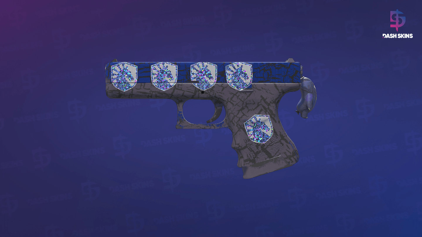 Glock-18 | Blue Fissure (Minimal Wear) Screenshot Playside