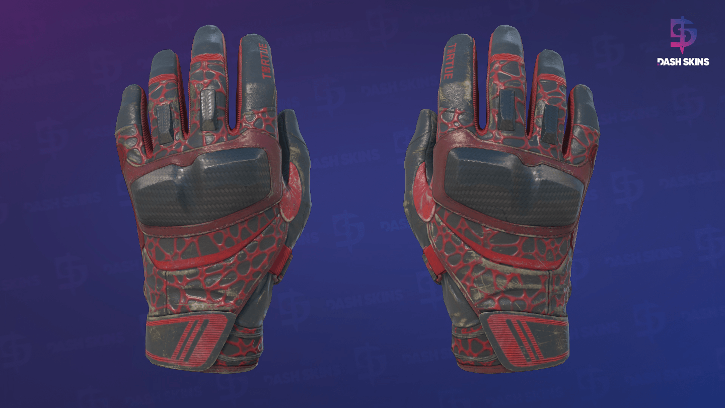 ★ Moto Gloves | Blood Pressure (Well-Worn) Screenshot Playside
