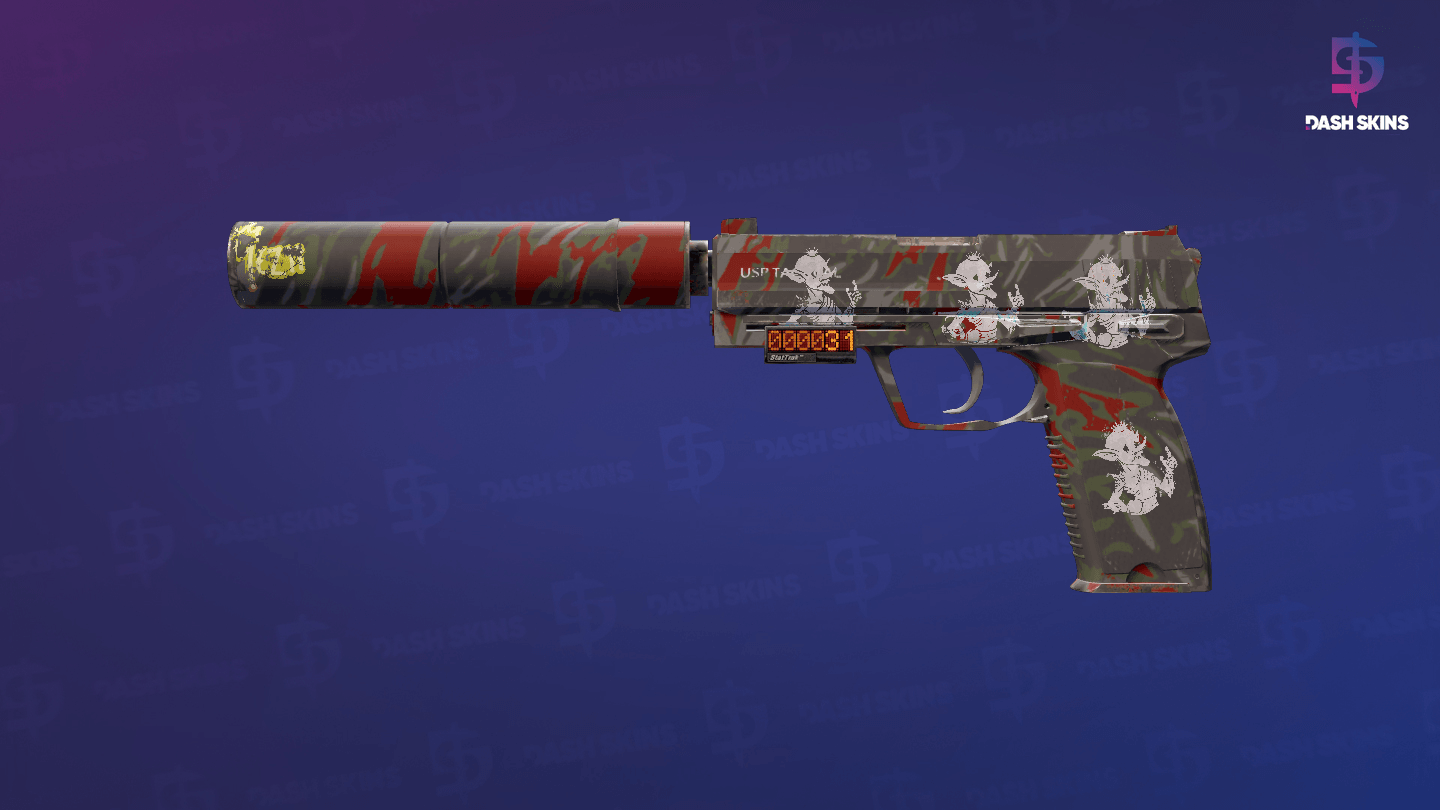 StatTrak™ USP-S | Blood Tiger (Minimal Wear) Screenshot Playside