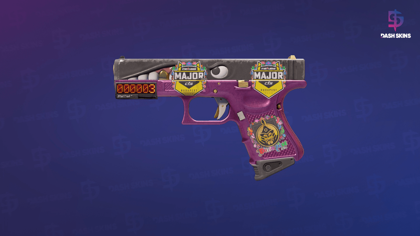 StatTrak™ Glock-18 | Gold Toof (Field-Tested) Screenshot Playside
